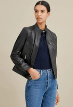 Load image into Gallery viewer, Women's Black Leather Jacket