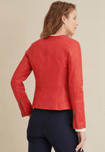 Load image into Gallery viewer, Women's Red Leather Jacket