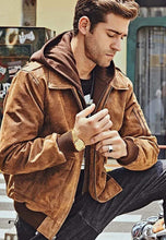 Load image into Gallery viewer, vintage distressed leather jacket