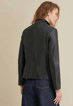 Load image into Gallery viewer, Women's Classic Black Leather Jacket