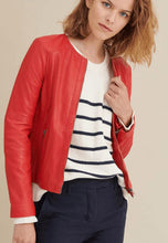 Load image into Gallery viewer, Women's Red Leather Jacket