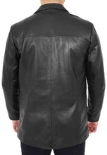 Load image into Gallery viewer, Men’s Classic Black Leather Blazer
