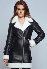 Load image into Gallery viewer, Sheepskin Leather Long Coat