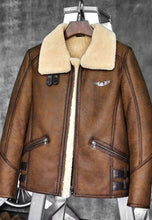 Load image into Gallery viewer, aviator leather jackets for sale