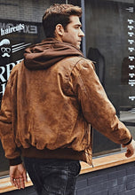 Load image into Gallery viewer, mens distressed leather jacket
