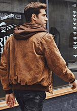 Load image into Gallery viewer, mens distressed leather jacket