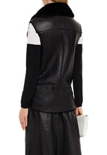Load image into Gallery viewer, Women’s Black Leather Shearling Vest