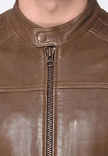 Load image into Gallery viewer, Men’s Brown Sheepskin Leather Jacket