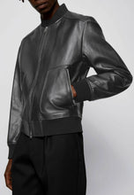 Load image into Gallery viewer, leather bomber jacket men