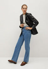 Load image into Gallery viewer, Women's Black Leather Blazer