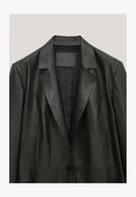 Load image into Gallery viewer, Women's Black Leather Blazer