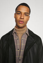 Load image into Gallery viewer, black biker leather jacket discounted price