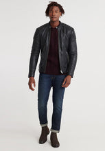 Load image into Gallery viewer, Crew Neck Biker Jacket