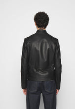 Load image into Gallery viewer, Black Leather Biker Jacket