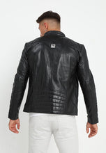 Load image into Gallery viewer,  biker leather jacket men