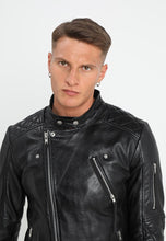 Load image into Gallery viewer,  black leather jacket