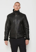 Load image into Gallery viewer, Black Shearling Coat