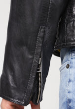 Load image into Gallery viewer, black leather jacket in uk