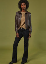 Load image into Gallery viewer, Women's Chocolate Brown Leather Bomber Jacket
