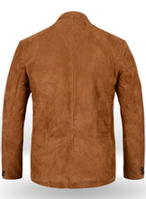 Load image into Gallery viewer, Men’s Tan Brown Suede Leather Blazer