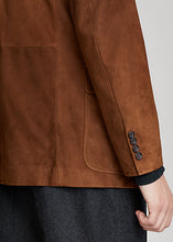 Load image into Gallery viewer, Men’s Tan Brown Suede Leather Blazer