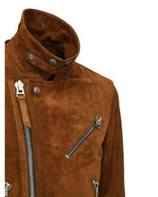 Load image into Gallery viewer, Brown Leather Jacket