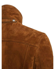Load image into Gallery viewer, Men’s Tan Brown Leather Biker Jacket