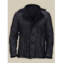 Load image into Gallery viewer, Black Shearling Bomber Jacket