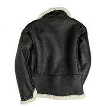 Load image into Gallery viewer, Men's B-6 Black Shearling Bomber Jacket - Classic Style