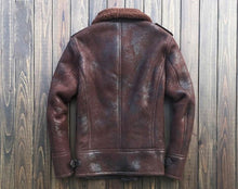 Load image into Gallery viewer, Sheepskin Bomber Jacket