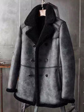 Load image into Gallery viewer, Men's B3 Shearling Hunting Jacket - Long Overcoat