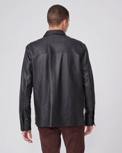 Load image into Gallery viewer, Men’s Black Classic Genuine Leather Shirt