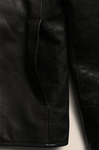 Load image into Gallery viewer, Men’s Black Trucker Genuine Leather Shirt