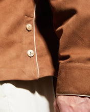 Load image into Gallery viewer, Men’s Classic Brown Suede Leather Shirt