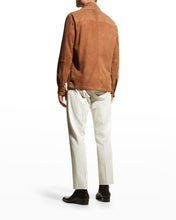 Load image into Gallery viewer, Men’s Classic Brown Suede Leather Shirt