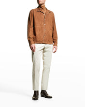 Load image into Gallery viewer, Men’s Classic Brown Suede Leather Shirt