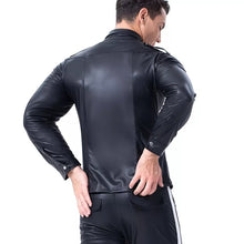 Load image into Gallery viewer, Men’s Slim Fit Black SheepSkin Leather Shirt