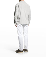 Load image into Gallery viewer, Men’s White Suede Genuine Leather Shirt