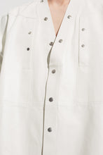 Load image into Gallery viewer, Trendy Men's White Leather Shirt Oversized