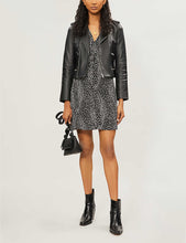 Load image into Gallery viewer, Women’s Black Leather Biker Jacket
