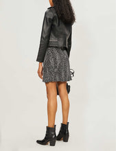 Load image into Gallery viewer, Women’s Black Leather Biker Jacket
