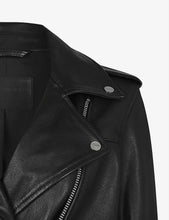 Load image into Gallery viewer, Women’s Black Leather Biker Jacket