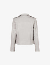 Load image into Gallery viewer, Women’s White Leather Biker Jacket