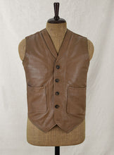 Load image into Gallery viewer, mens leather biker vest