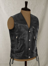 Load image into Gallery viewer, Leather Biker Vest