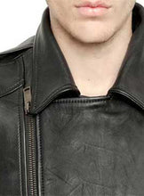 Load image into Gallery viewer, black leather vest for men