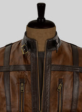 Load image into Gallery viewer, vintage brown leather vest