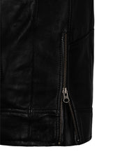 Load image into Gallery viewer, leather biker vest with gun pockets