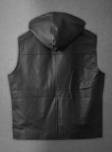 Load image into Gallery viewer, mens leather biker vests