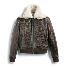 Load image into Gallery viewer, Premium Shearling RAF Aviator Bomber Jacket